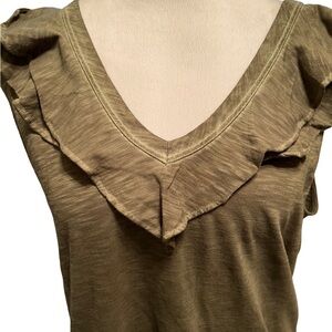 Veronica Beard EUC Ellerie cotton top size large
